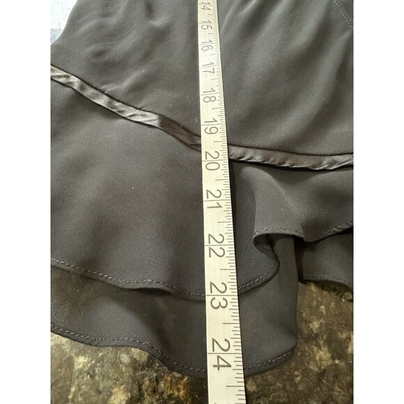 Vintage Patra Evening Ruffled Wrap Blouse Sheer Long Sleeves Size 12 NWT Goth - Picture 10 of 13